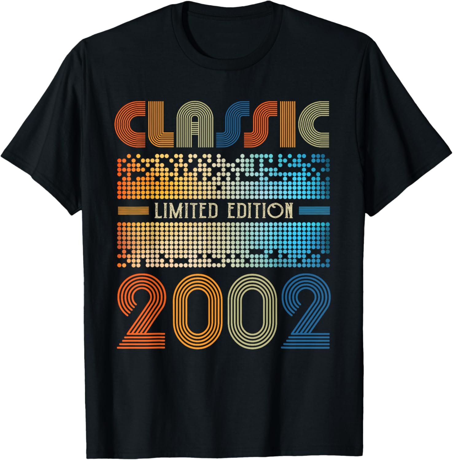 Classic 2002 Limited Edition Music Lover Born In 2002 Bday T-Shirt - T-Shirt | Black