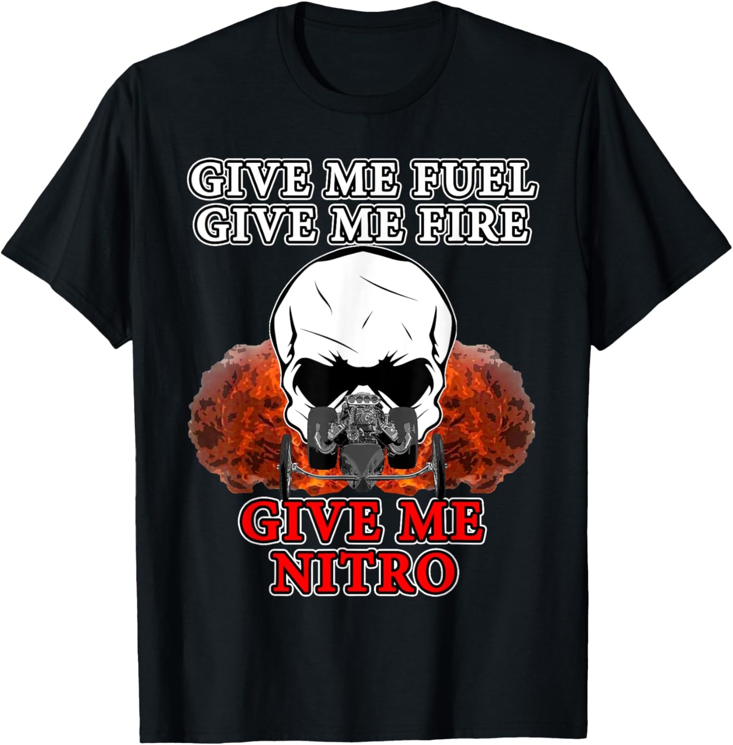 Nitro Drag Racing Top Fuel Dragsters T-Shirt - T-Shirt | Black