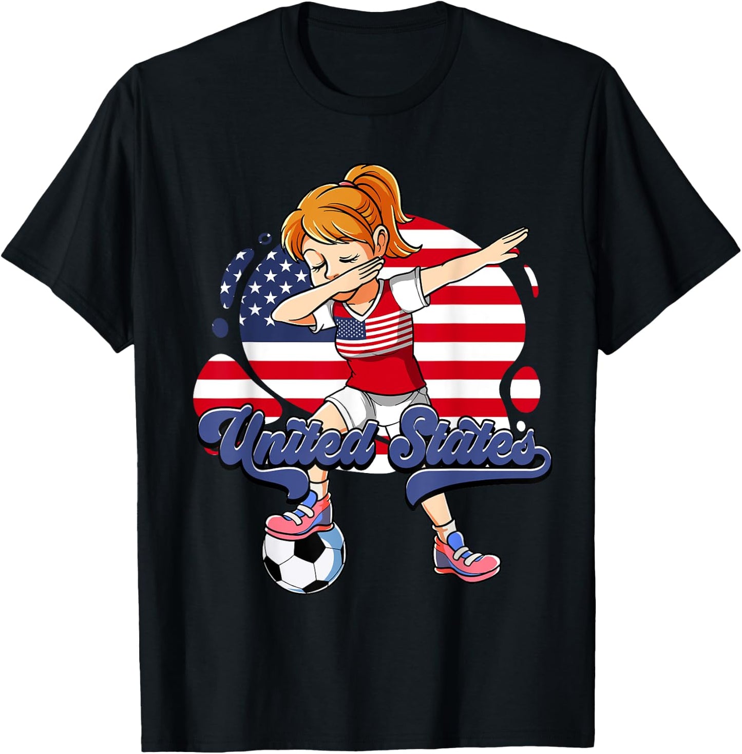 Usa Soccer T-Shirt - T-Shirt | Black