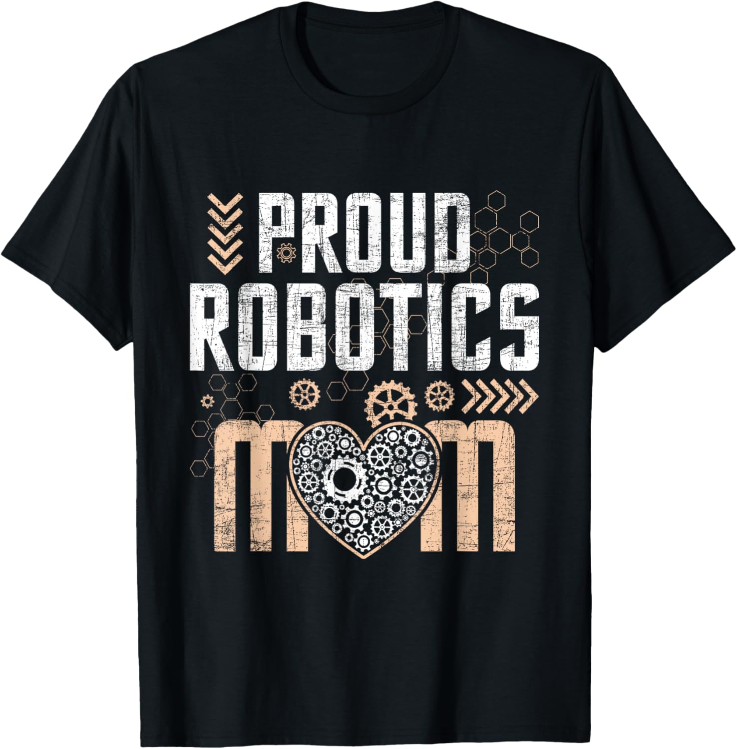 Proud Robotics Mom - Robot Lover Engineer Engineering Cyborg T-Shirt - T-Shirt | Black