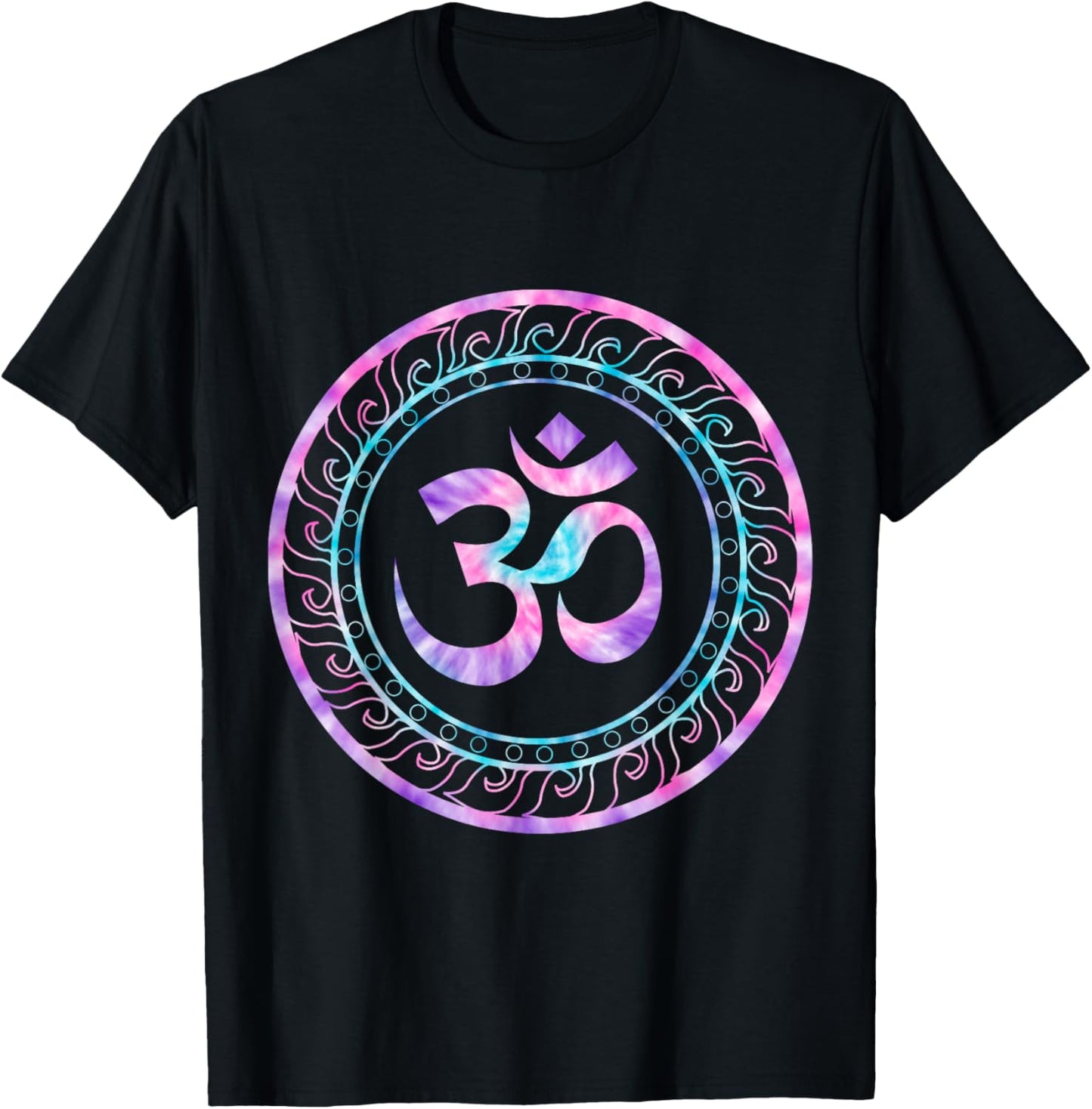 Om Ohm Aum Symbol Spiritual Yoga T-Shirt - T-Shirt | Black