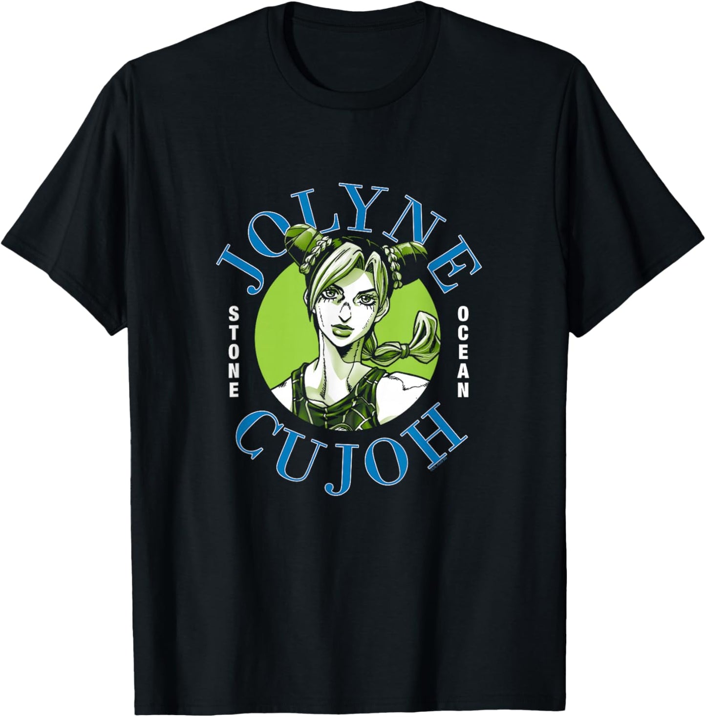 JoJo's Bizarre Adventure Stone Ocean Jolyne Cujoh Closeup T-Shirt - T-Shirt | Black