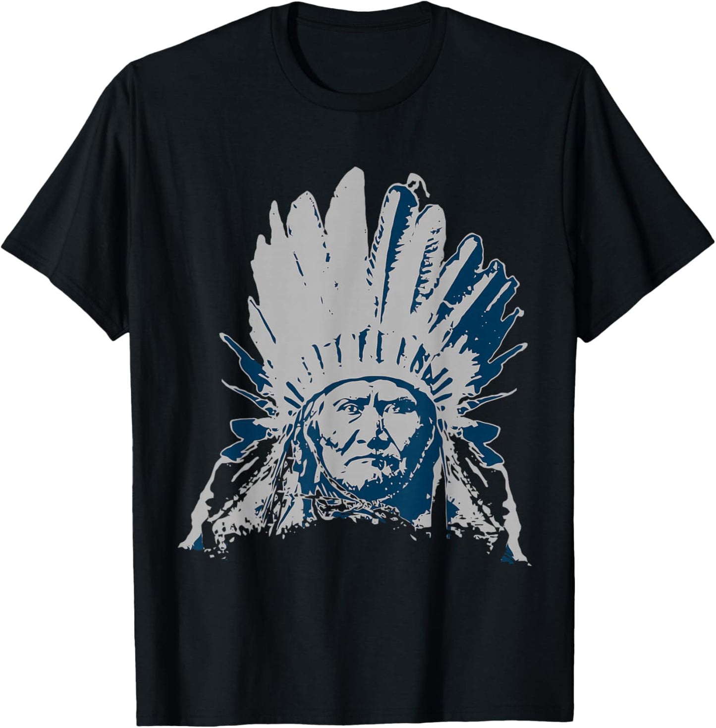 Geronimo Apache Native American Indian Warrior USA T-Shirt - T-Shirt | Black