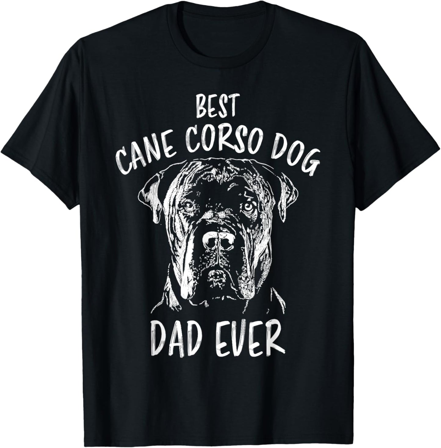 Best Cane Corso Dog Dad Ever Dog Holder Cane Corso T-Shirt - T-Shirt | Black