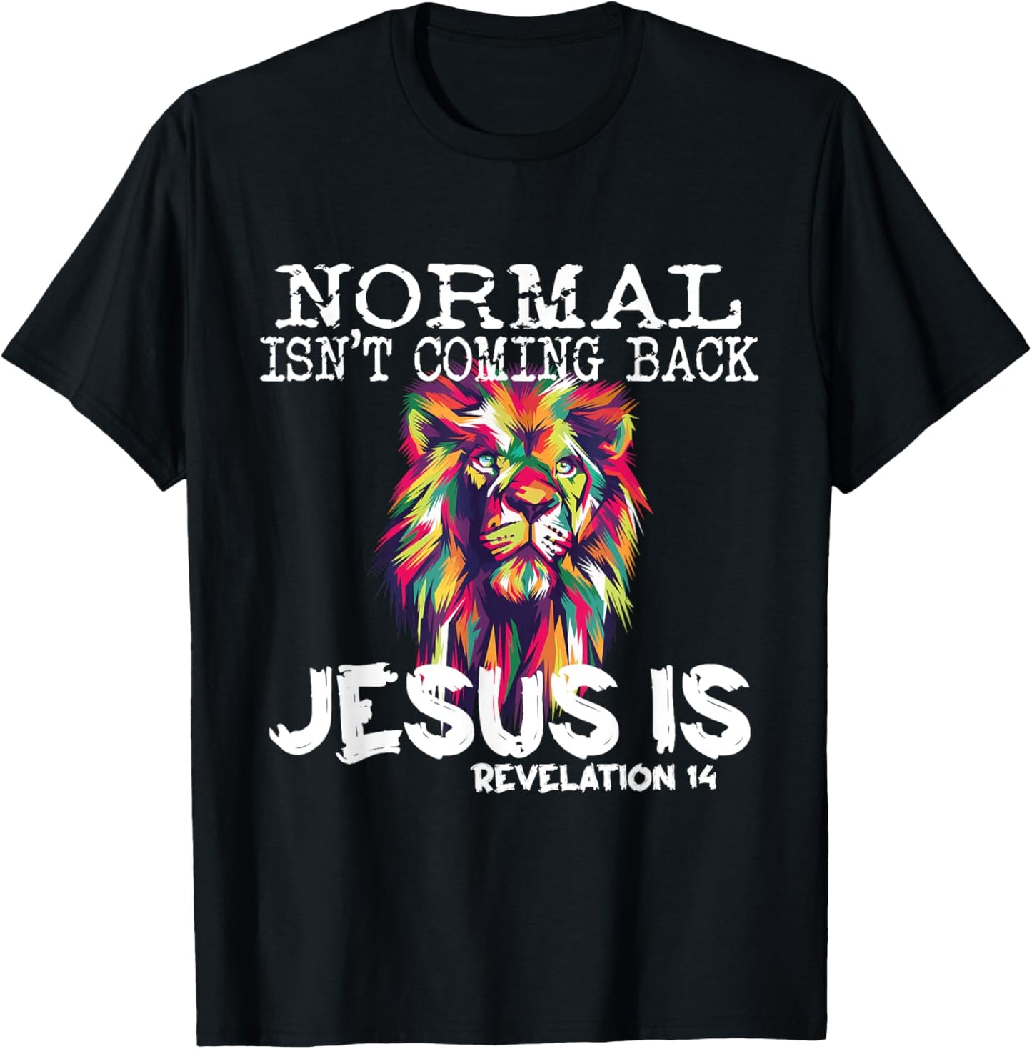 Normal Isnt Coming Back Jesus Is T-Shirt - T-Shirt | Black