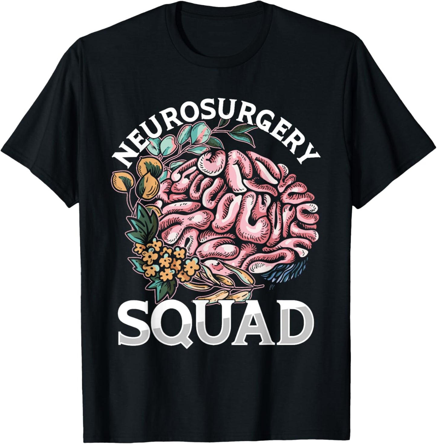 Neurosurgeon Brain Doctor Neurosurgery Squad Neurologist T-Shirt - T-Shirt | Black