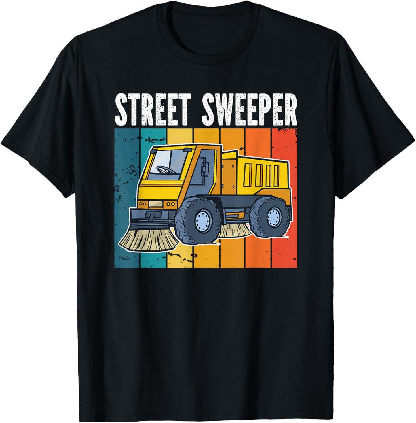 Street Cleaner and Street Sweeper T-Shirt - T-Shirt | Black