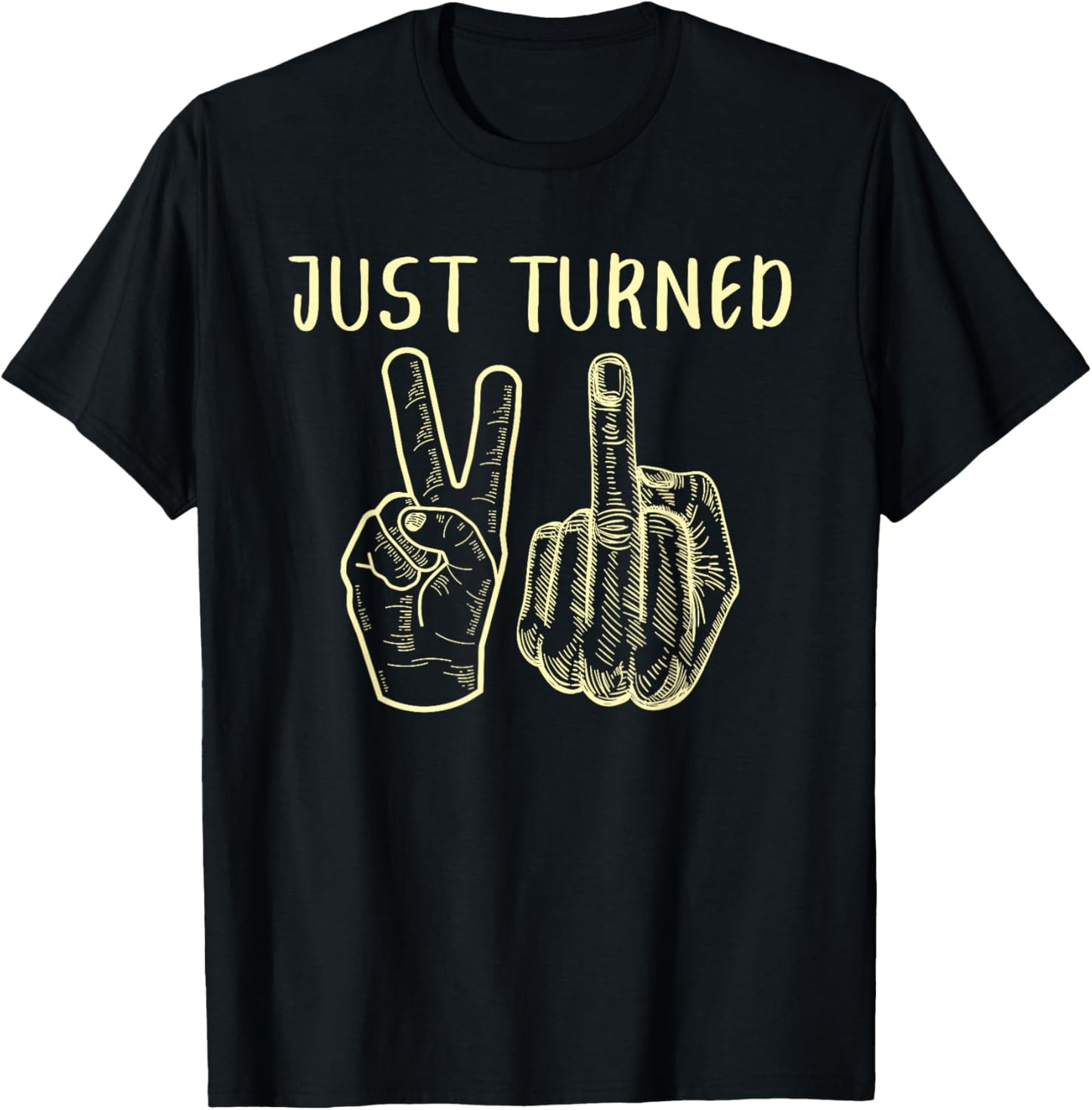 Just Turned 21 Years Old Funny 21st Birthday Party T-Shirt - T-Shirt | Black
