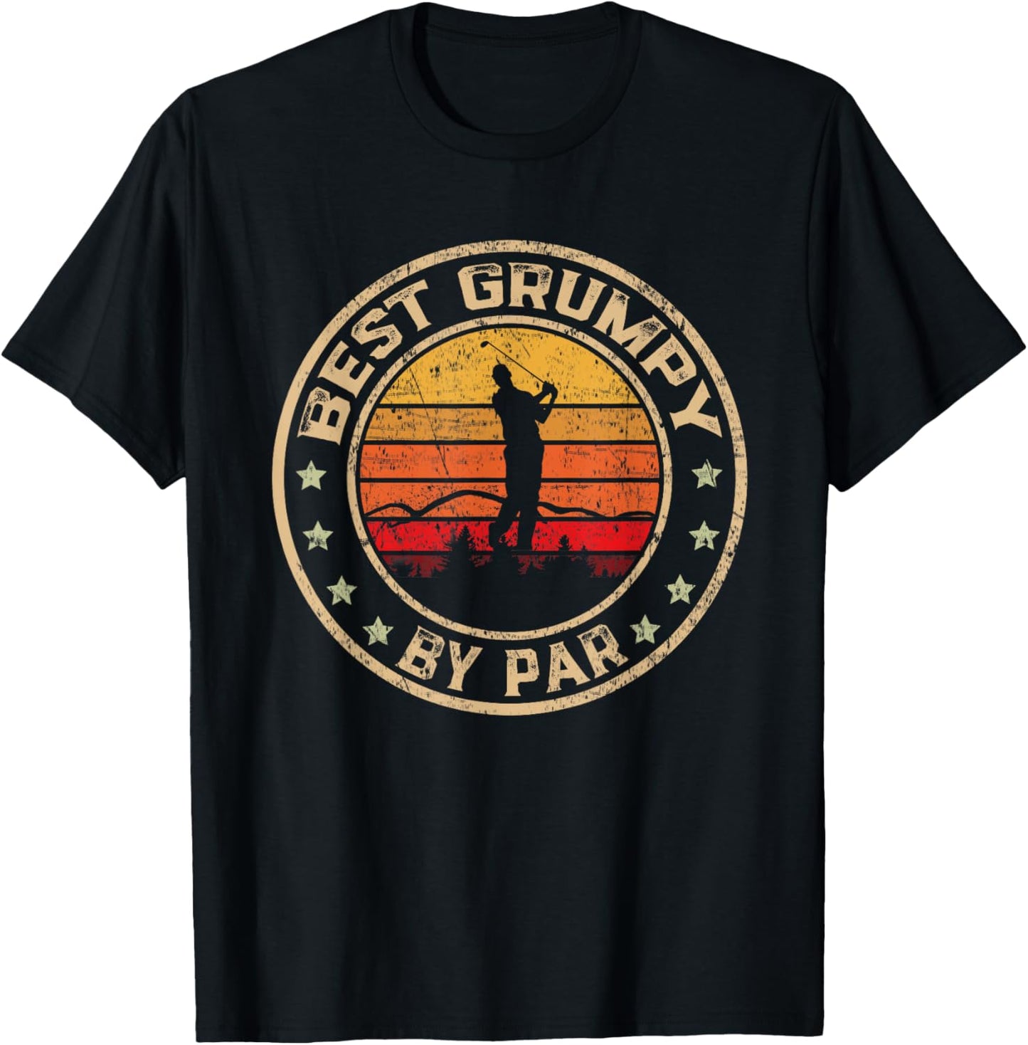 Best Grumpy By Par Father's Day Golf Golfing T-Shirt - T-Shirt | Black