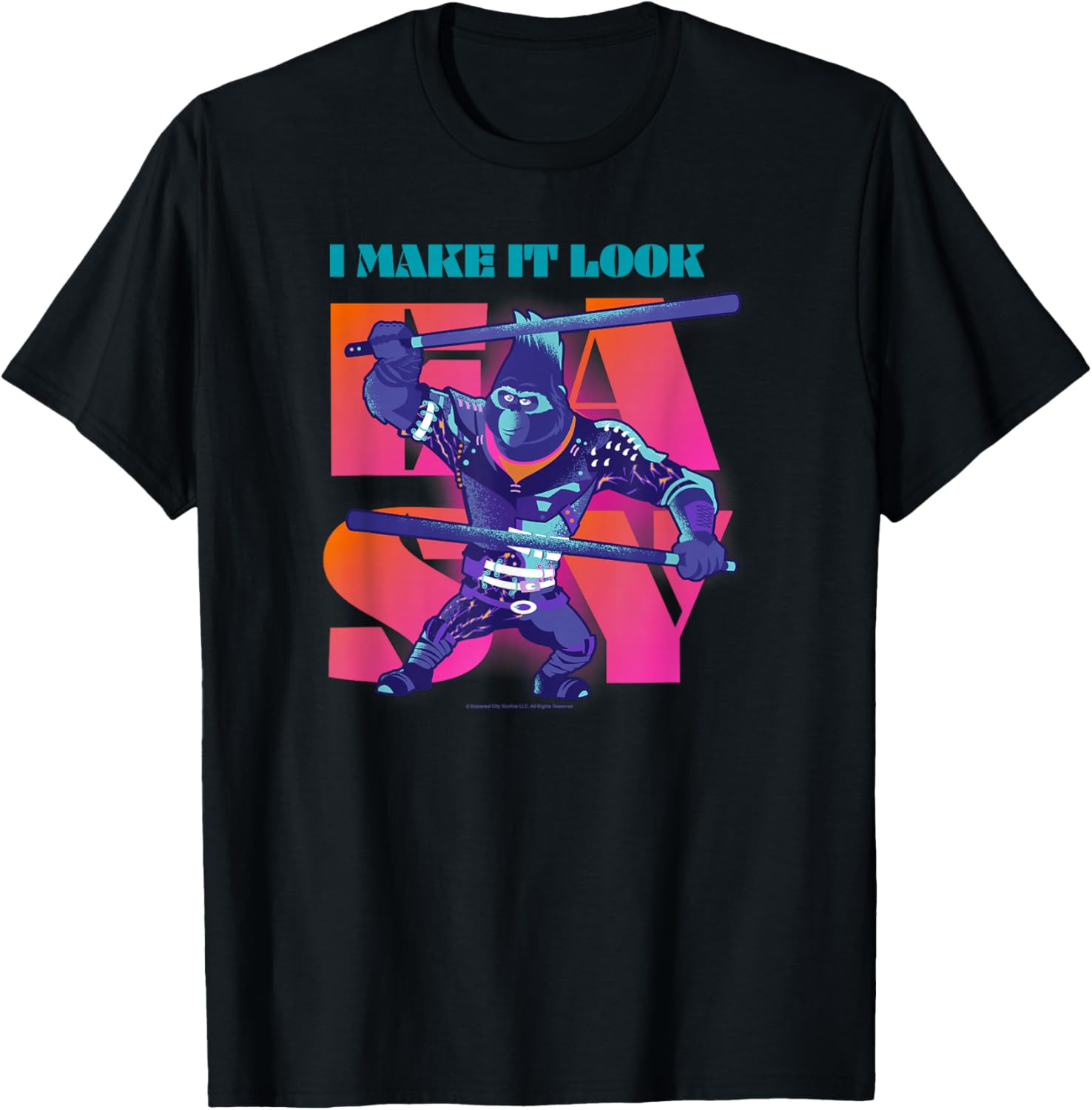 Sing 2 Johnny I Make It Look Easy T-Shirt - T-Shirt | Black