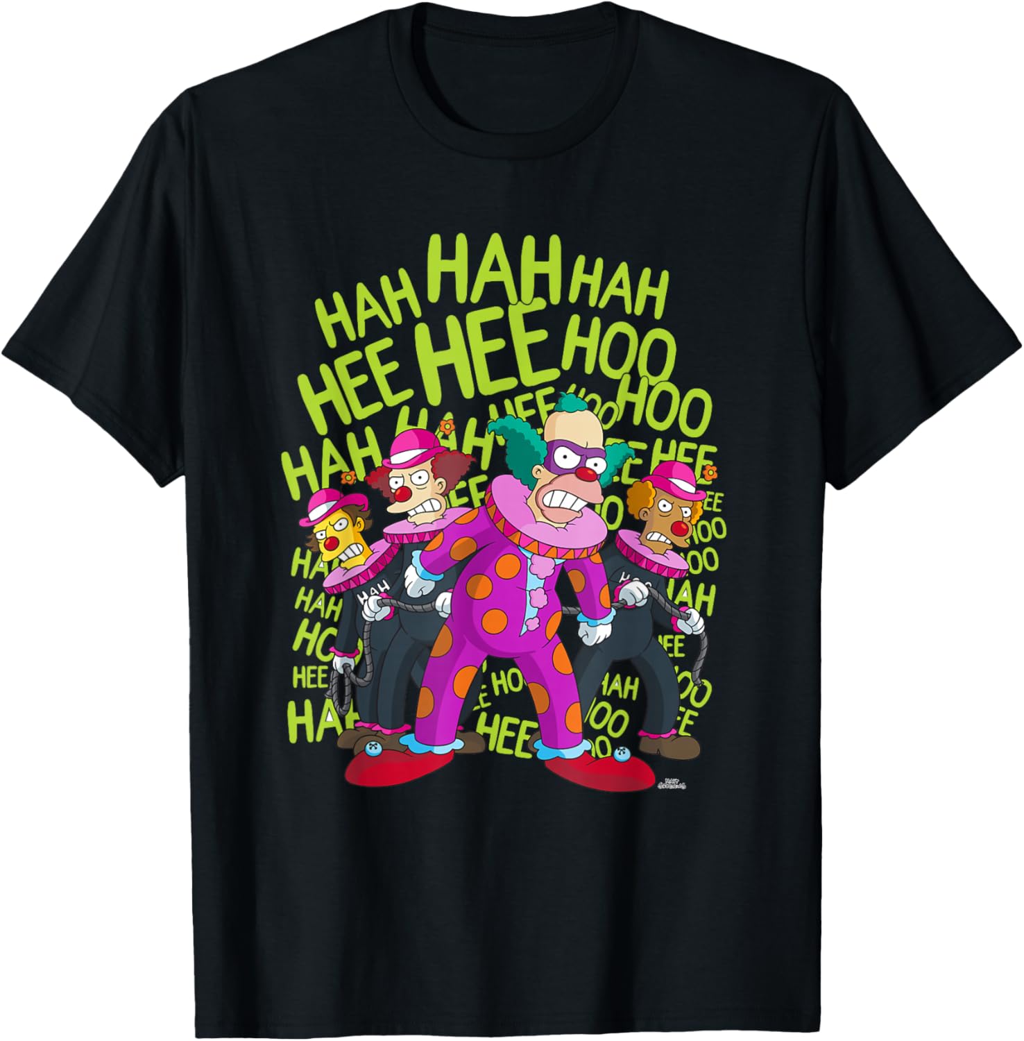 The Simpsons Krusty The Clown ClownFace T-Shirt - T-Shirt | Black