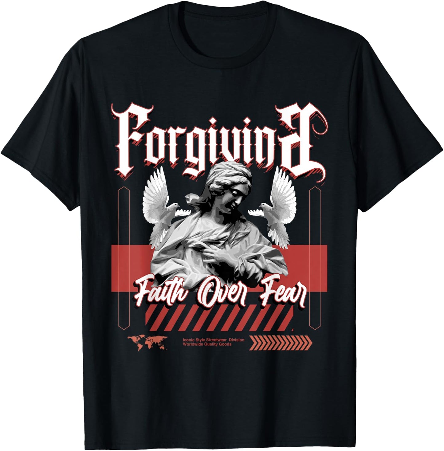 Faith Over Fear Dune Red 13s Matching Women T-Shirt - T-Shirt | Black