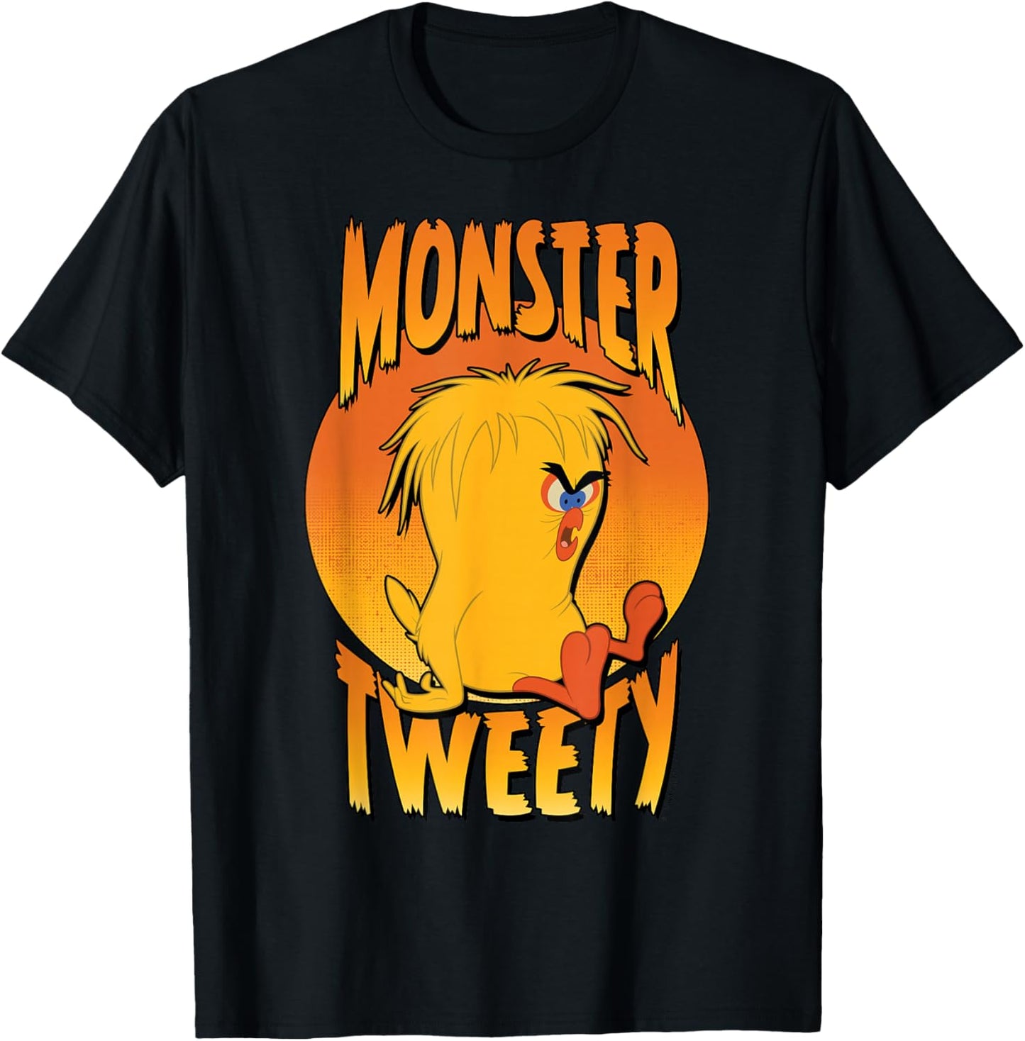 Looney Tunes Halloween Monster Tweety Bird T-Shirt - T-Shirt | Black