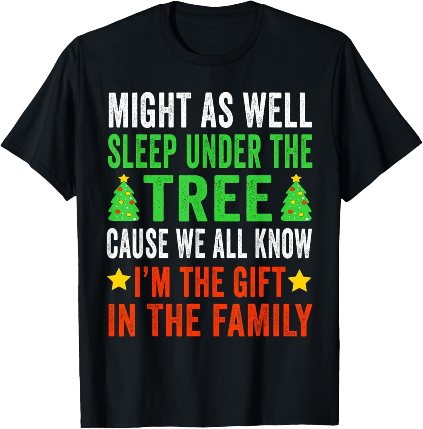 Funny Christmas Kids Christmas Pajamas Girls Boys T-Shirt - T-Shirt | Black