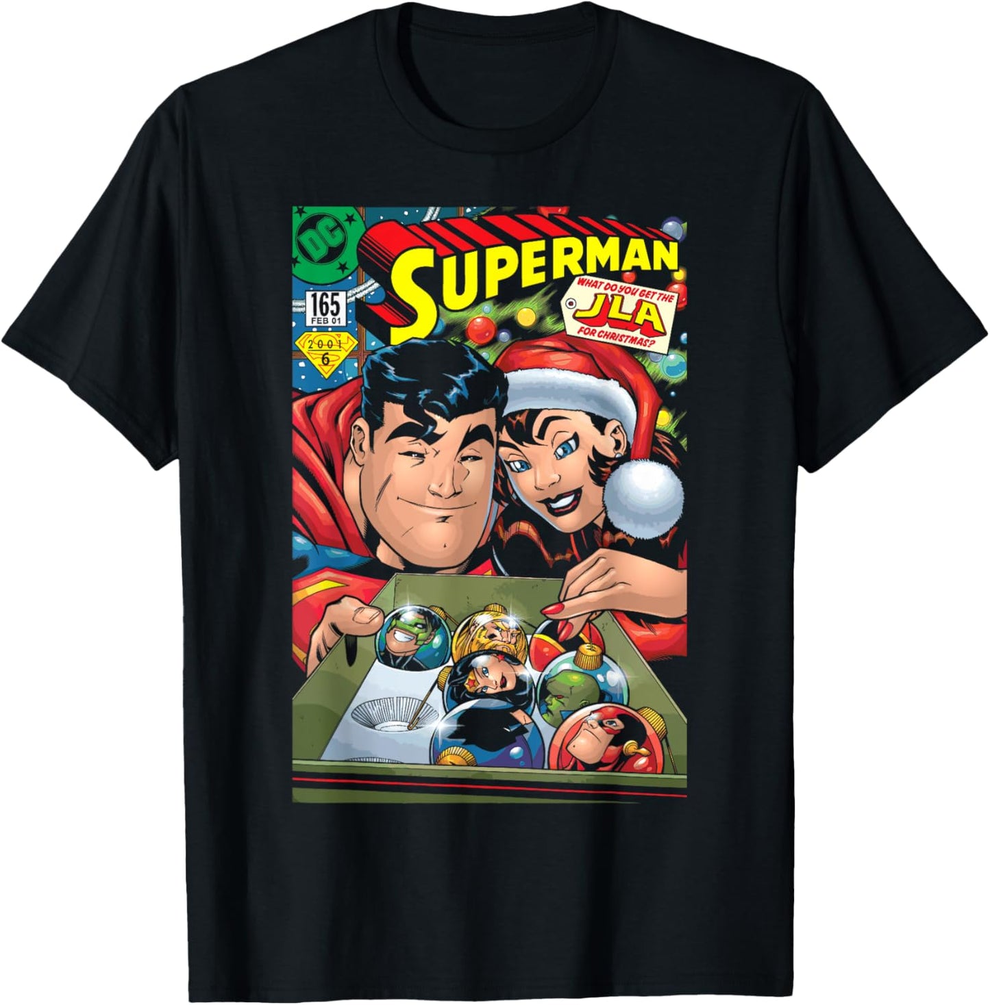 DC Superman Cover 165 Xmas Lois Lane T-Shirt - T-Shirt | Black