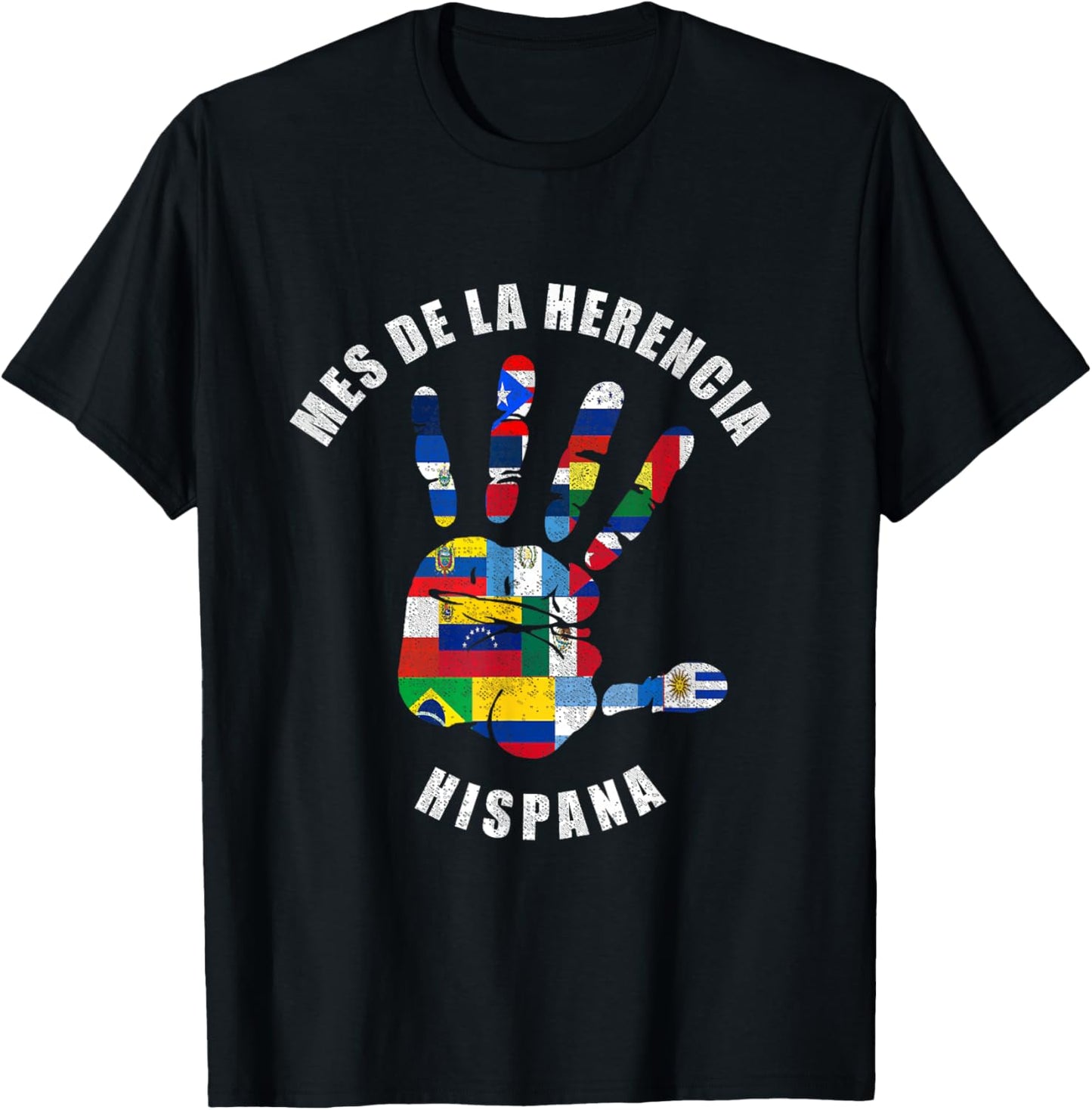 Mes de la Herencia Hispana Latino Hispanic Heritage Month T-Shirt - T-Shirt | Black