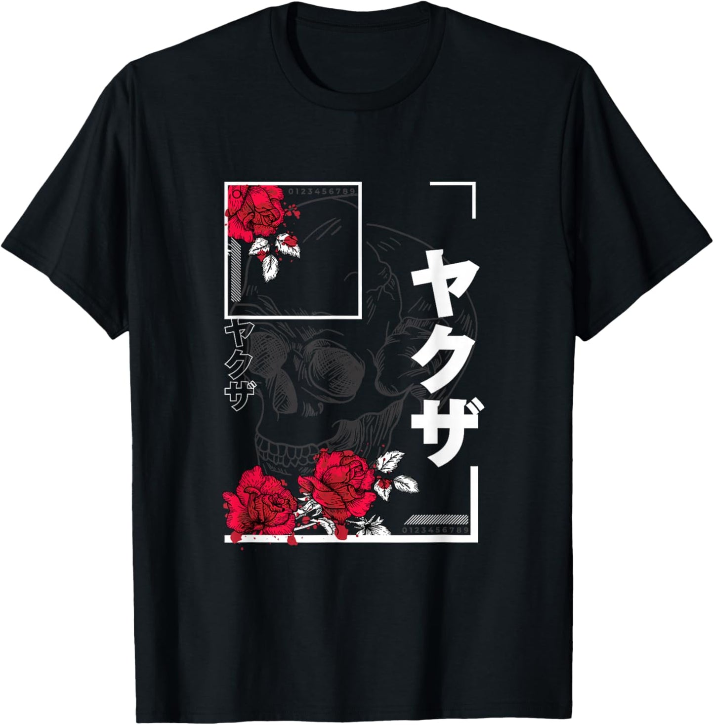 Japanese Aesthetic Vaporwave Sad Eboy Urban Skull T-Shirt - T-Shirt | Black