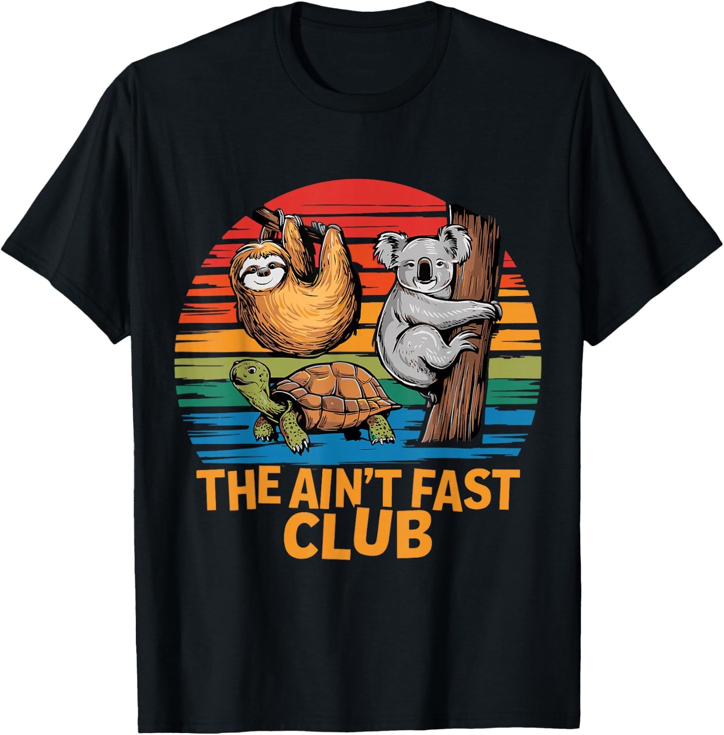 The Ain't Fast Club T-Shirt - T-Shirt | Black