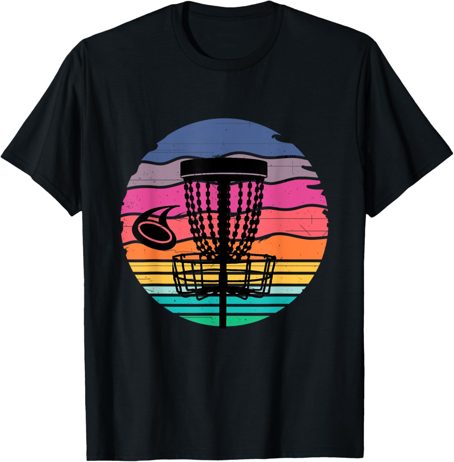 Retro Vintage Disc Golf Shirts Disc Golf Clothing Gift T-Shirt - T-Shirt | Black