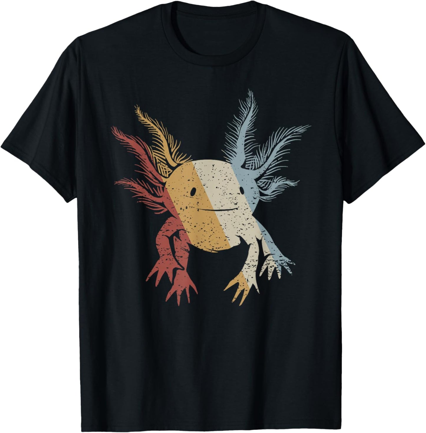 Axolotl Retro Style Vintage T-Shirt - T-Shirt | Black