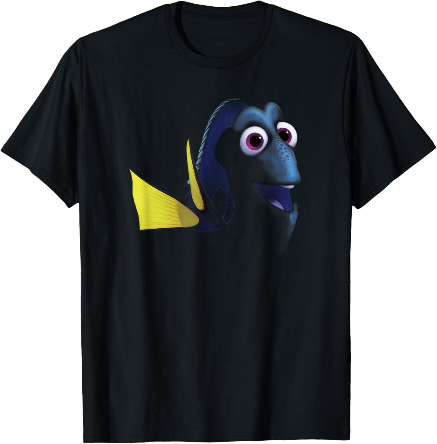 Disney Pixar Finding Dory Big Face Blue T-Shirt - T-Shirt | Black