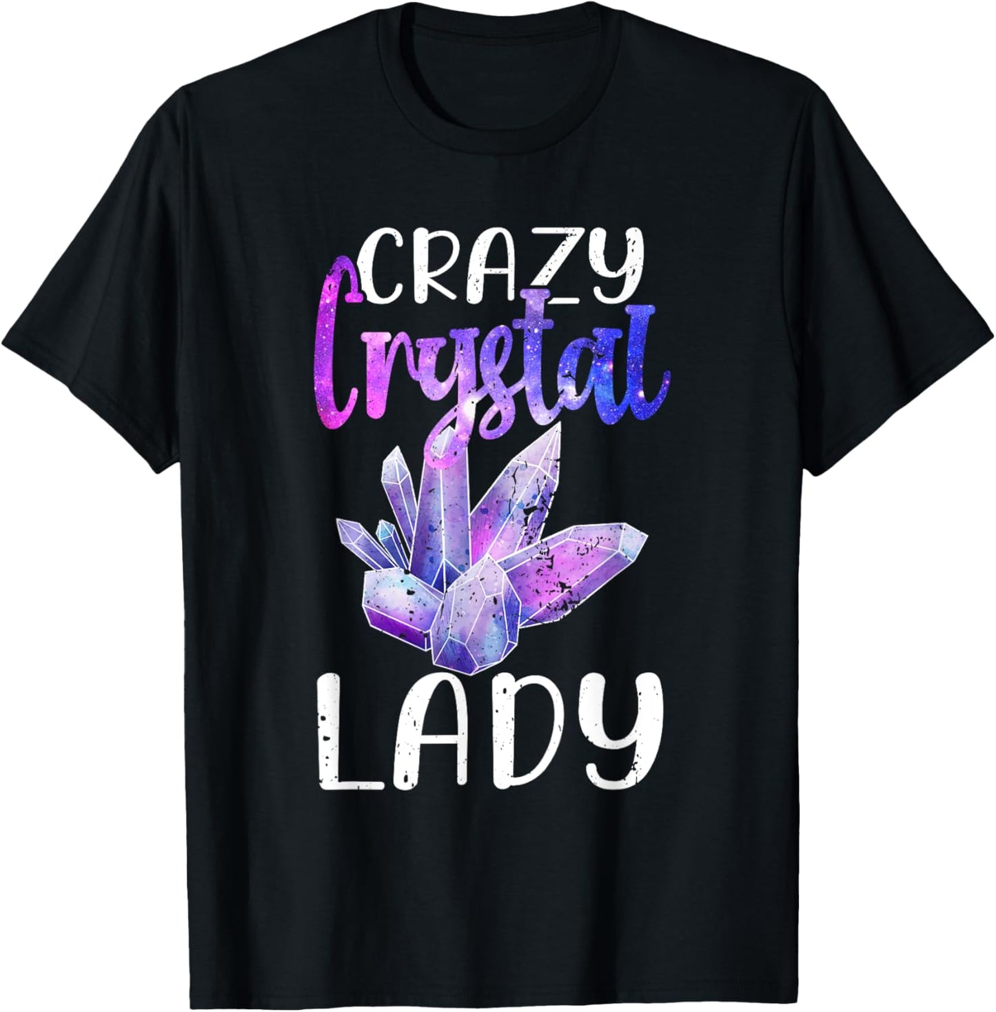 Funny Mineral Collecting Crazy Crystal Lady Gemstone Digging T-Shirt - T-Shirt | Black