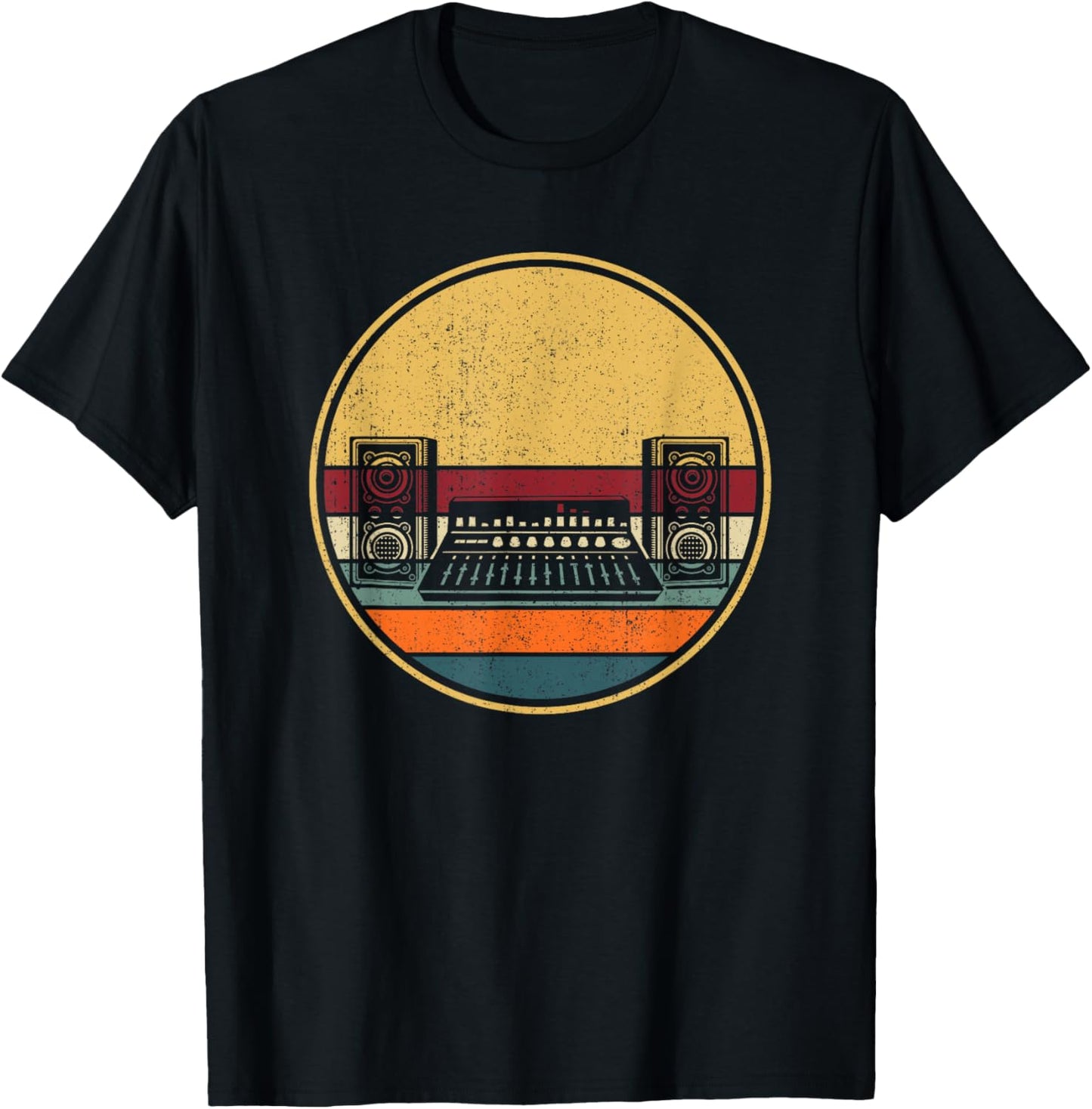 Retro Sound Engineer FOH - Vintage Sound Audio Engineer T-Shirt - T-Shirt | Black