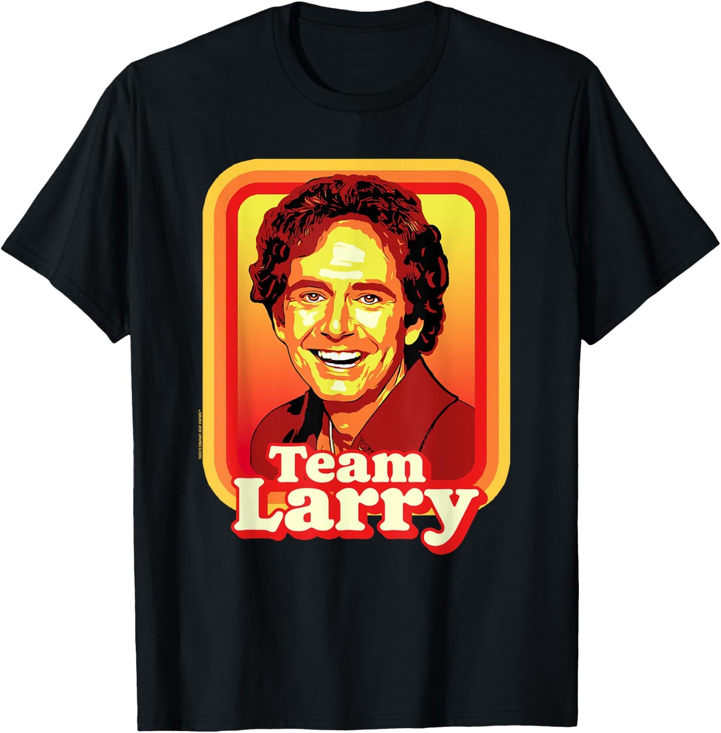 Team Larry! Retro Three's Company Vintage T-Shirt - T-Shirt | Black