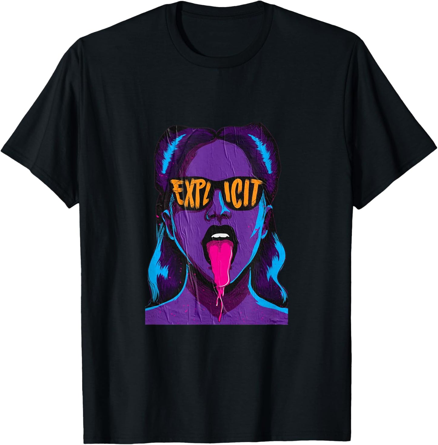 Explicit design T-Shirt - T-Shirt | Black