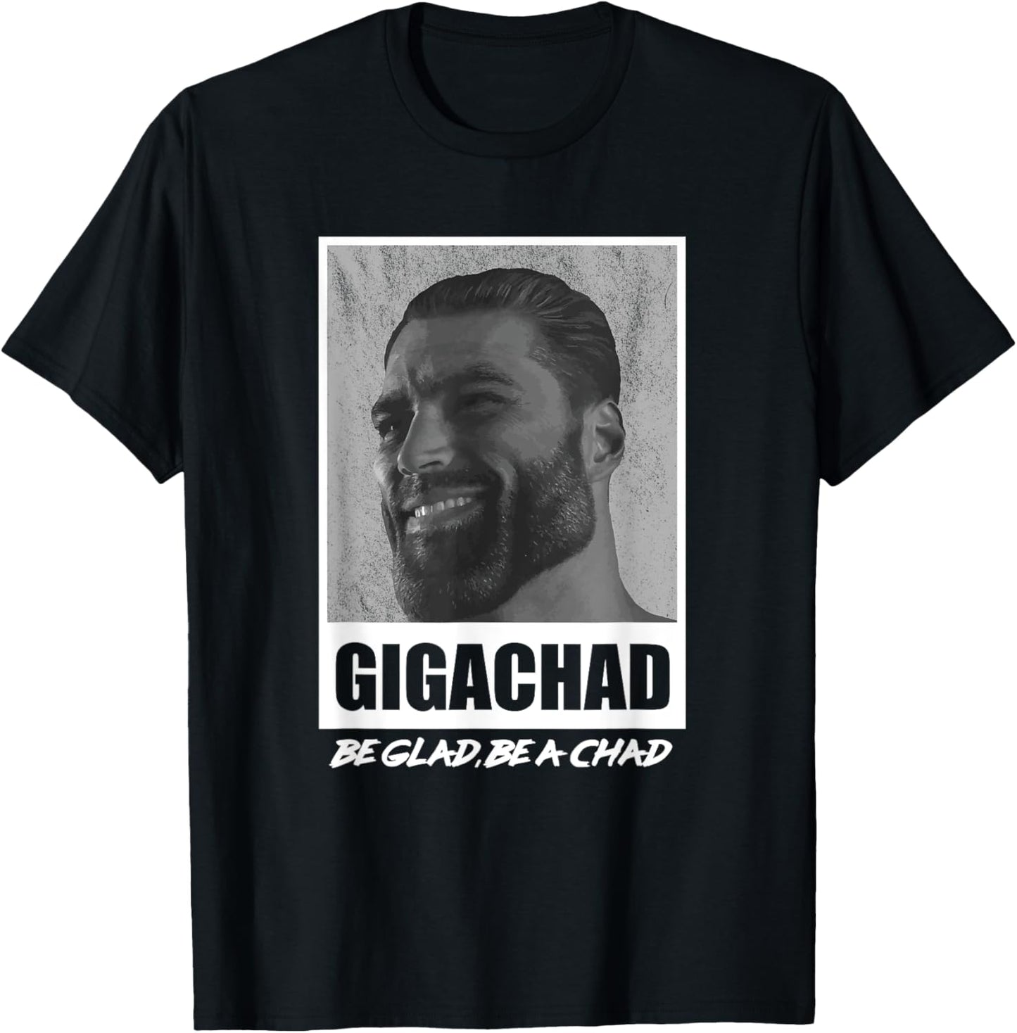Average Sigma Male GigaChad Memes T-Shirt - T-Shirt | Black