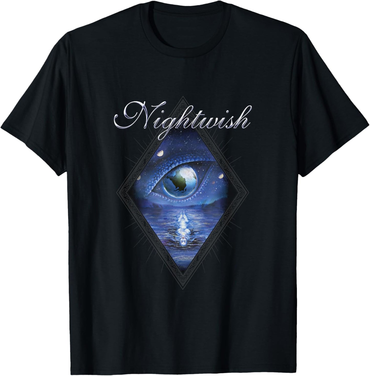 Oceanborn (Album Cover + Nightwish Logo) T-Shirt - T-Shirt | Black