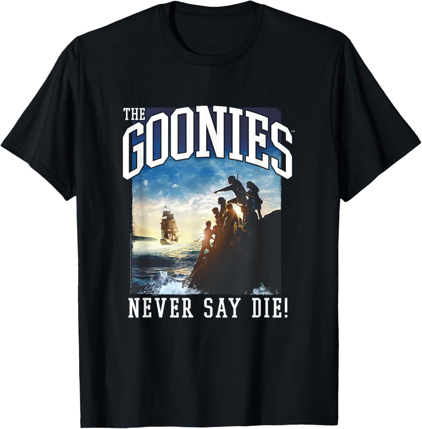 The Goonies Classic Movie Poster and Logo Movie T-Shirt - T-Shirt | Black