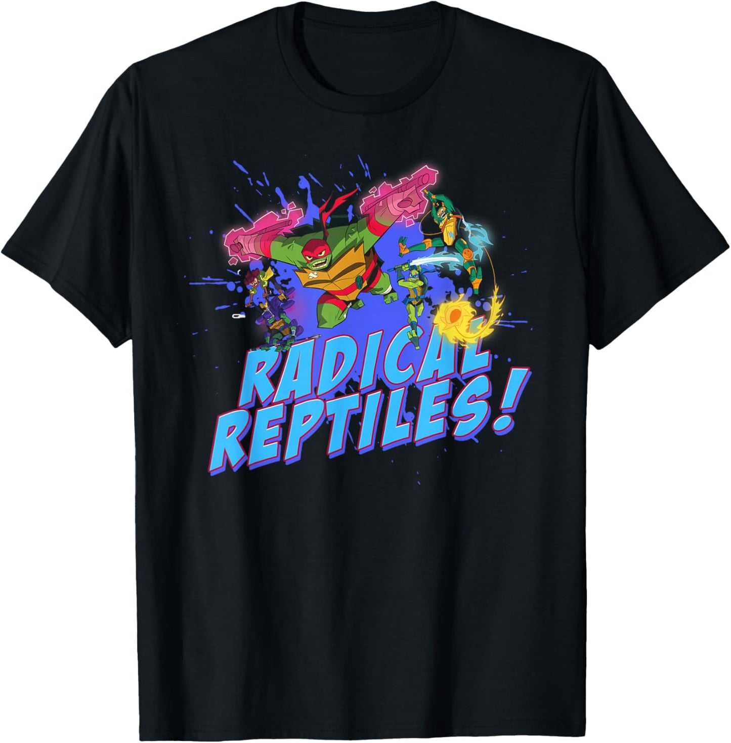 Radical Reptiles - TMNT Brothers - Rise T-Shirt - T-Shirt | Black