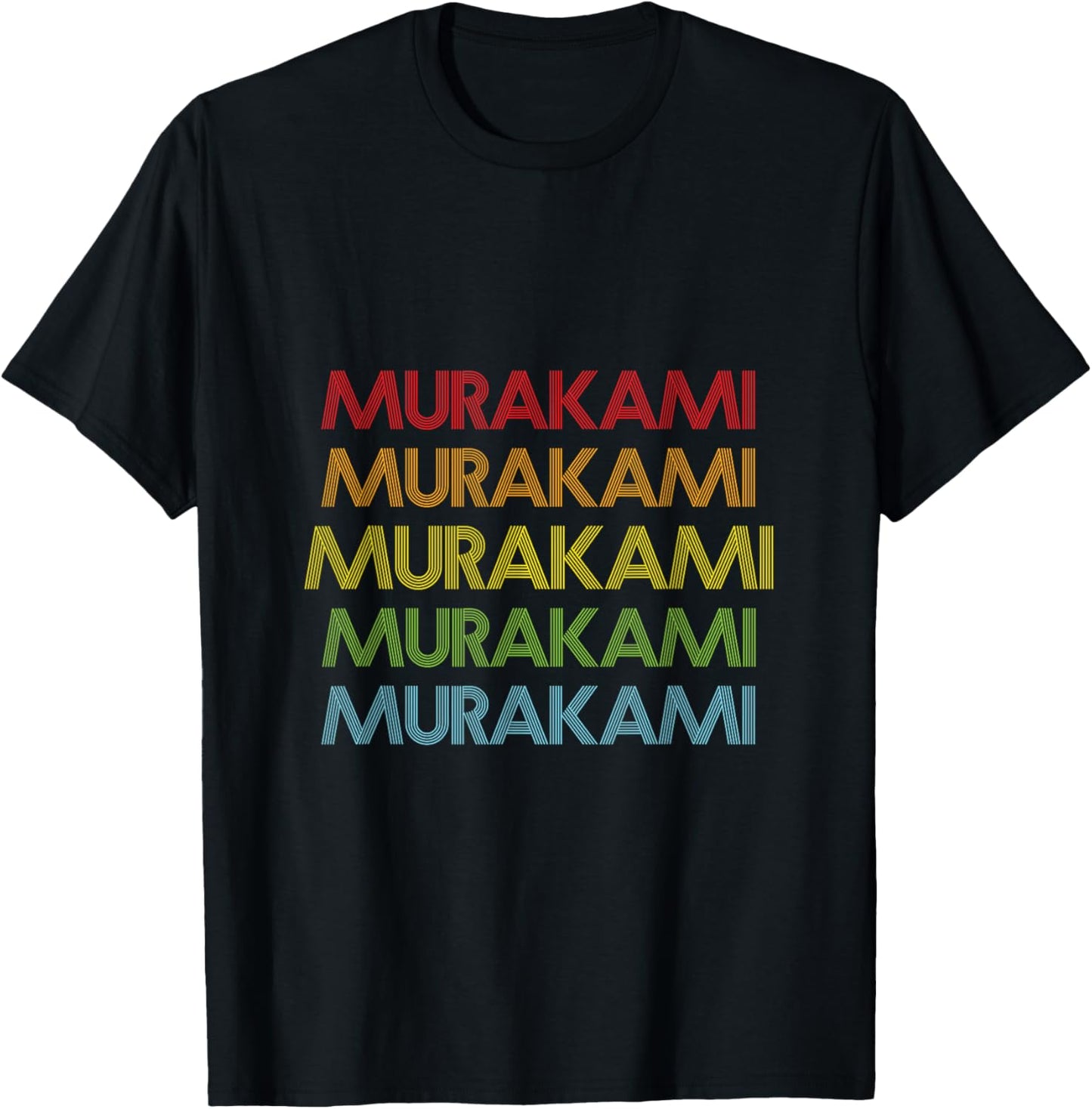 Murakami Name Gifts By Vnz -Adults and Kids Gift - Black - Small - Short Sleeve - - Modern Classic Fit T-Shirt - T-Shirt | Black