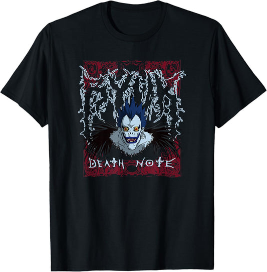 Death Note Heavy Metal Shinigami Ryuk Anime T-Shirt - T-Shirt | Black