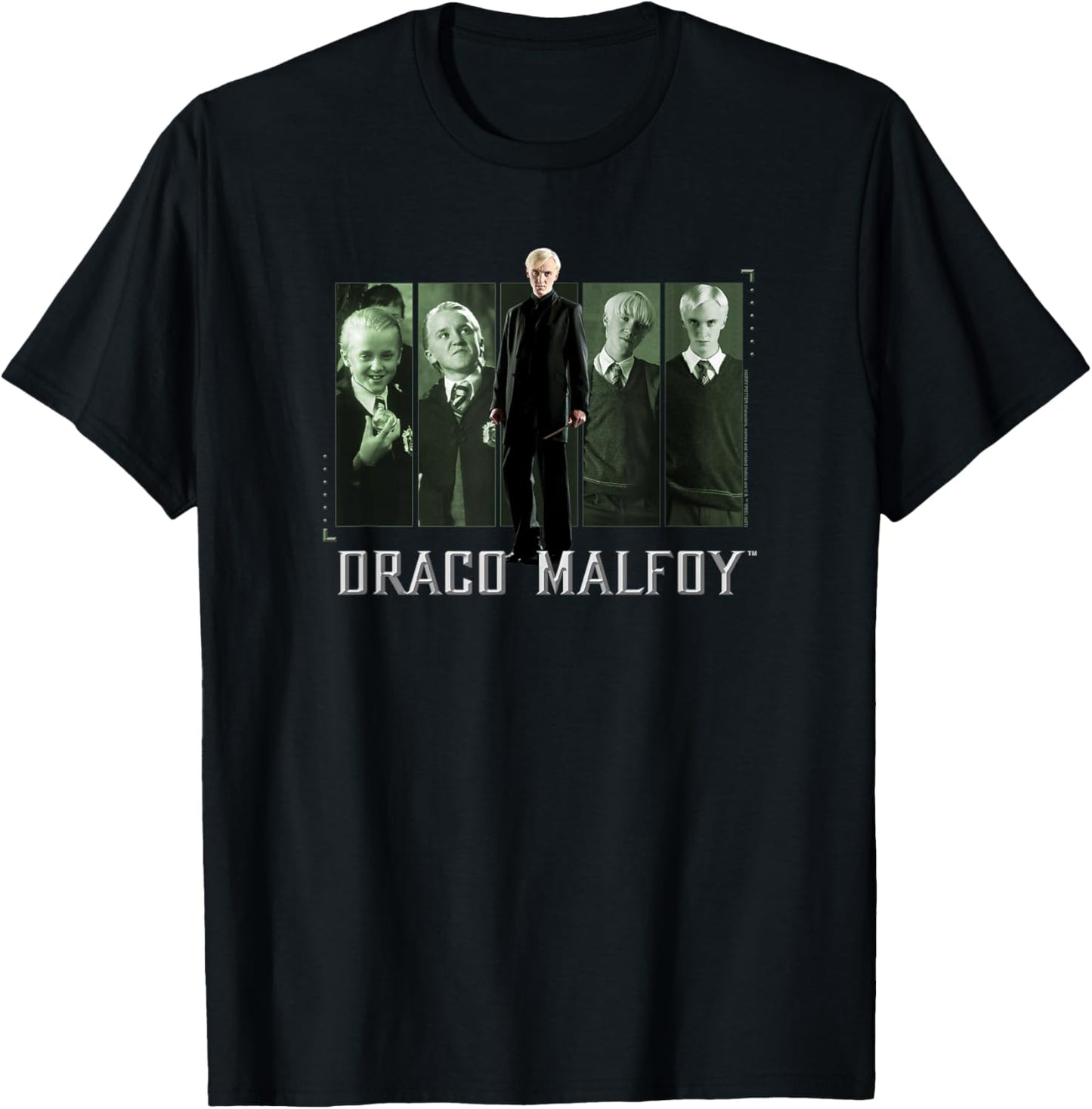 Harry Potter Draco Malfoy Panel Poster T-Shirt - T-Shirt | Black