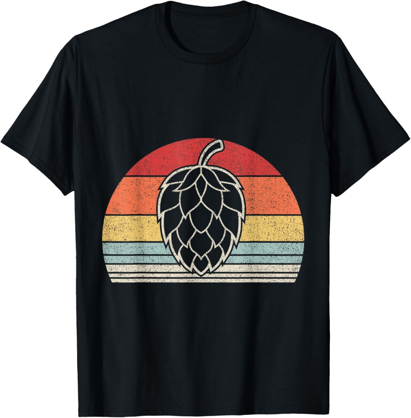 Retro Vintage Hops Craft Beer T-Shirt - T-Shirt | Black