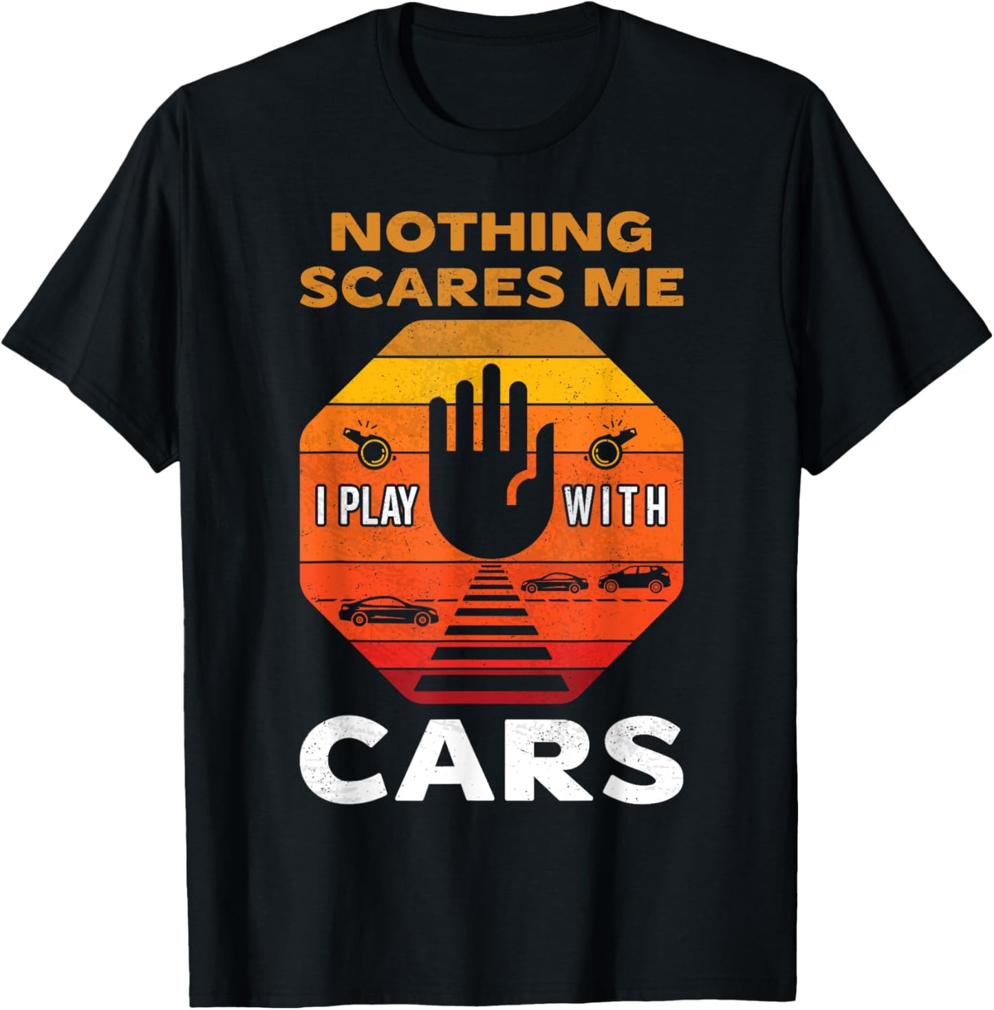 Safe Crossings & Roadways Cross Guard Dad Crossing Guards T-Shirt - T-Shirt | Black