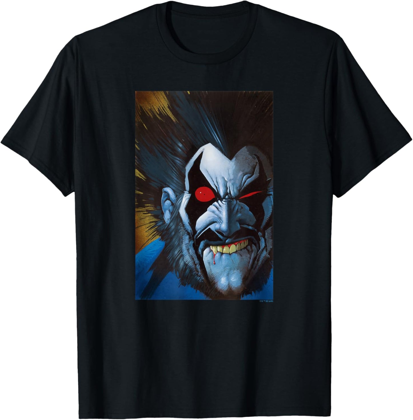 DC Comics Batman Lobo Big Face Portrait T-Shirt - T-Shirt | Black