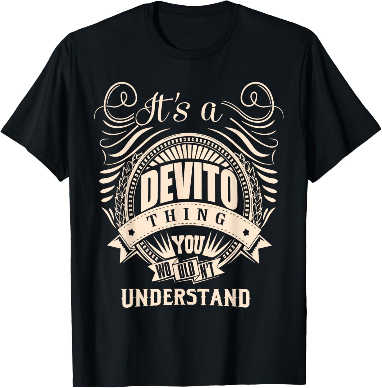 DEVITO FAMILY IDEA GIFTS It is a DEVITO Thing You Wouldn't Understand Humorous for Kids, , Black, Small T-Shirt - T-Shirt | Black