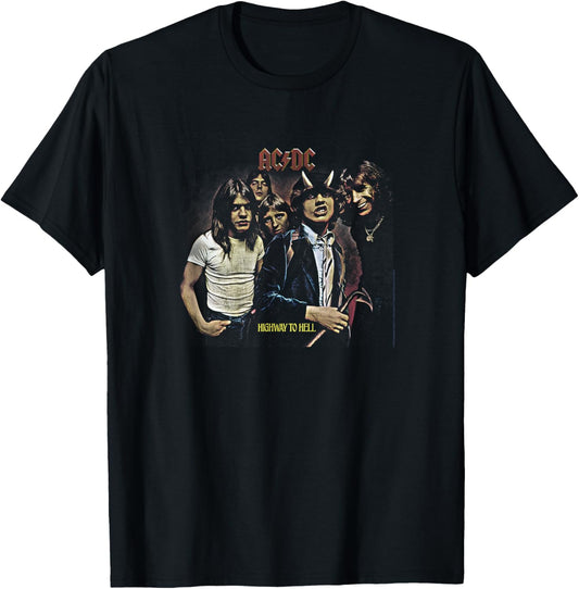 AC/DC - Highway to Hell Album Artwork T-Shirt - T-Shirt | Black