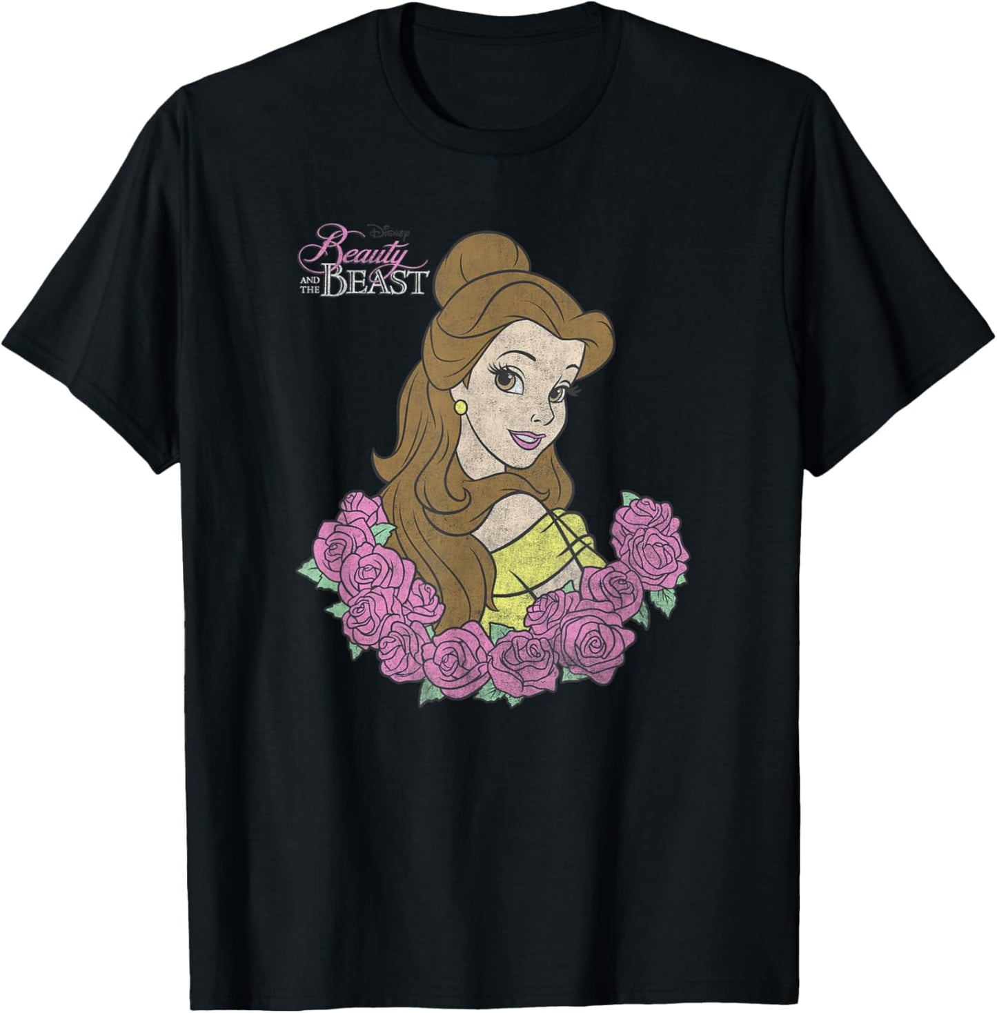 Disney Beauty and the Beast Belle Classic Portrait T-Shirt - T-Shirt | Black