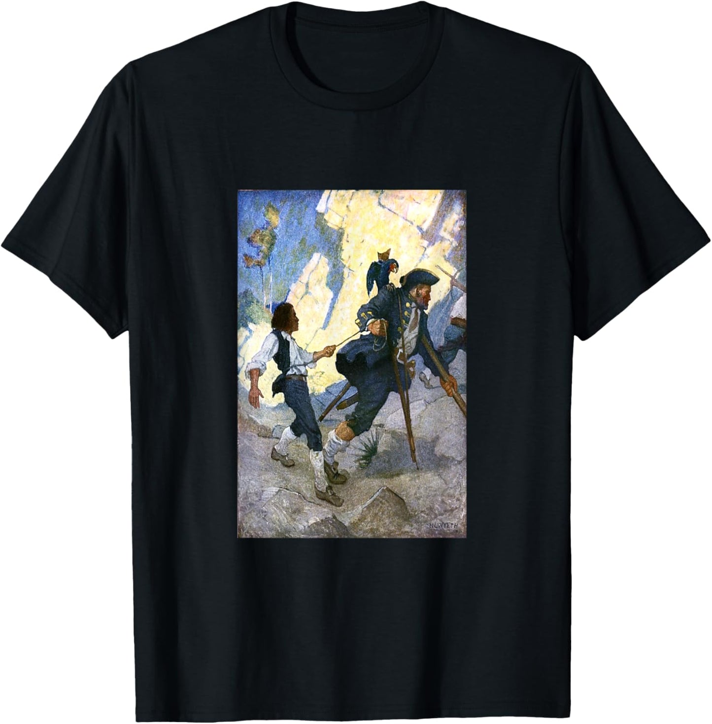 Long John Silver The Pirate T-Shirt - T-Shirt | Black