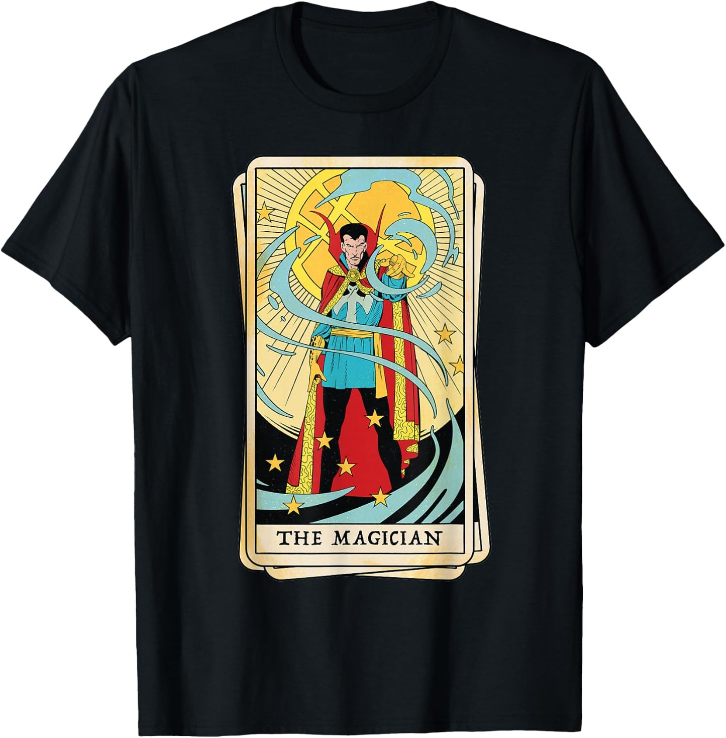 Marvel Tarot Doctor Strange as The Magician Card T-Shirt - T-Shirt | Black
