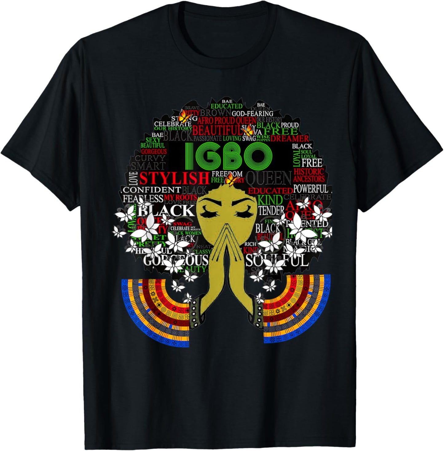 Igbo Girl - Cute Nigerian Girl Of Nigeria T-Shirt - T-Shirt | Black