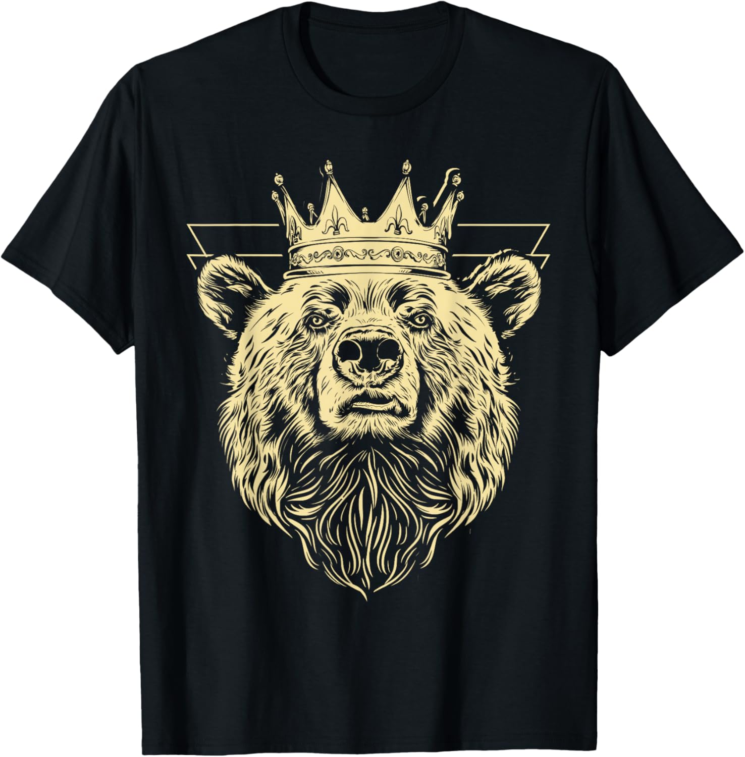 Grizzly Bear King or Queen of the Grizzly T-Shirt - T-Shirt | Black