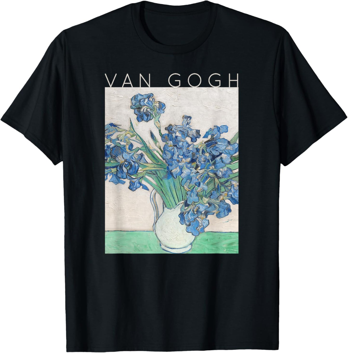 Van Gogh Irises Art Spring - Art for Artists T-Shirt - T-Shirt | Black