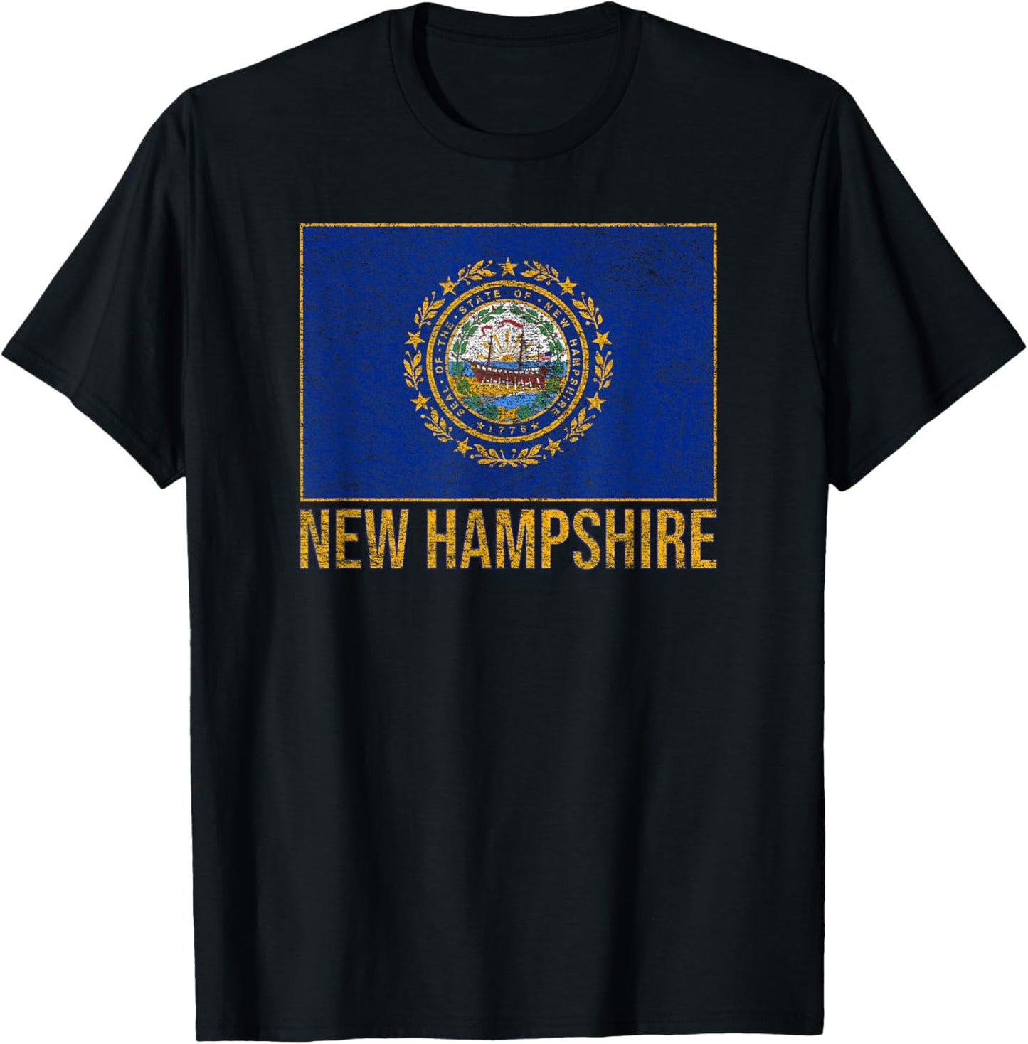 Hamshire State Flag. T-Shirt - T-Shirt | Black