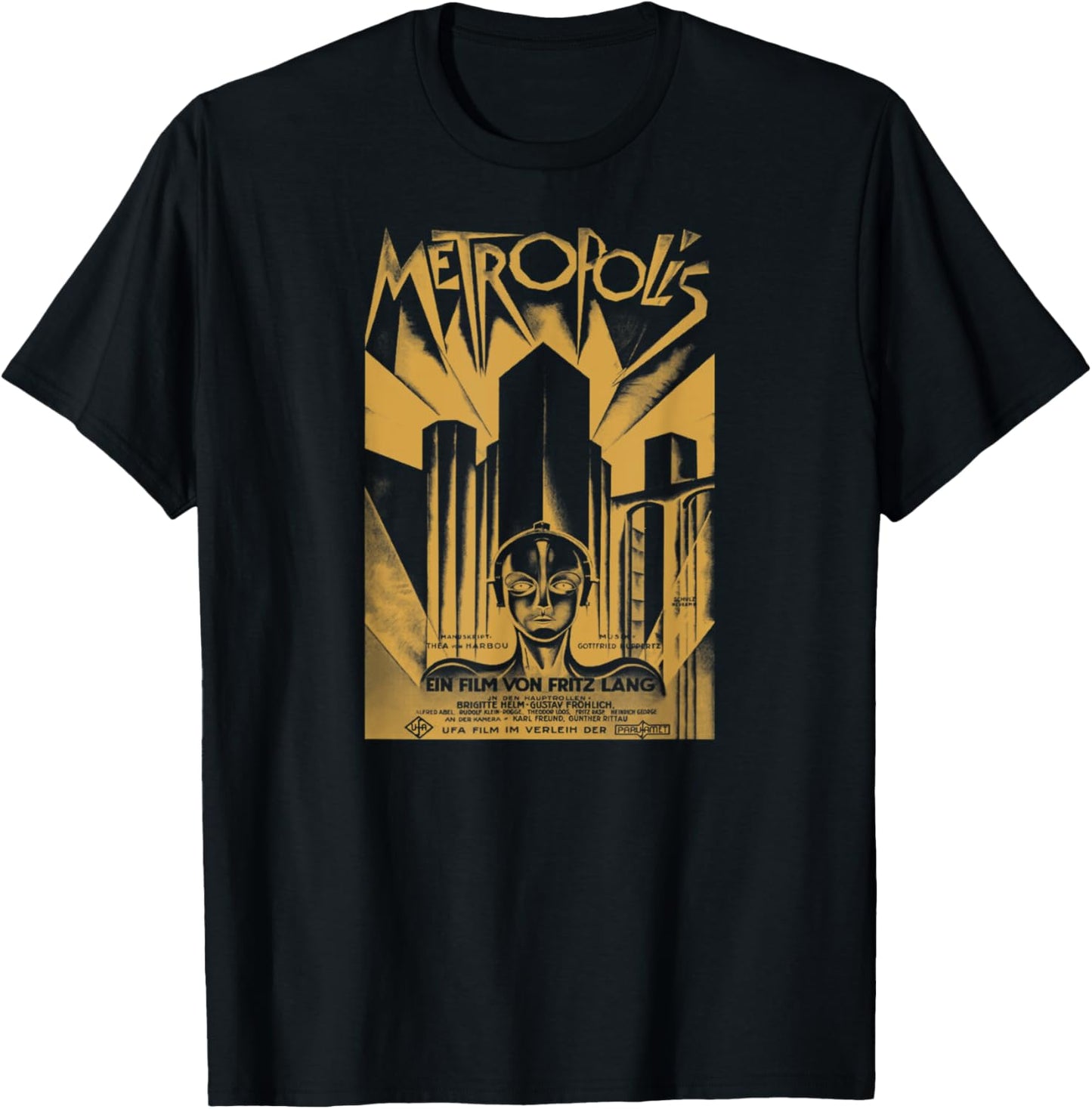 METROPOLIS (Halftone, high detail print) T-Shirt - T-Shirt | Black