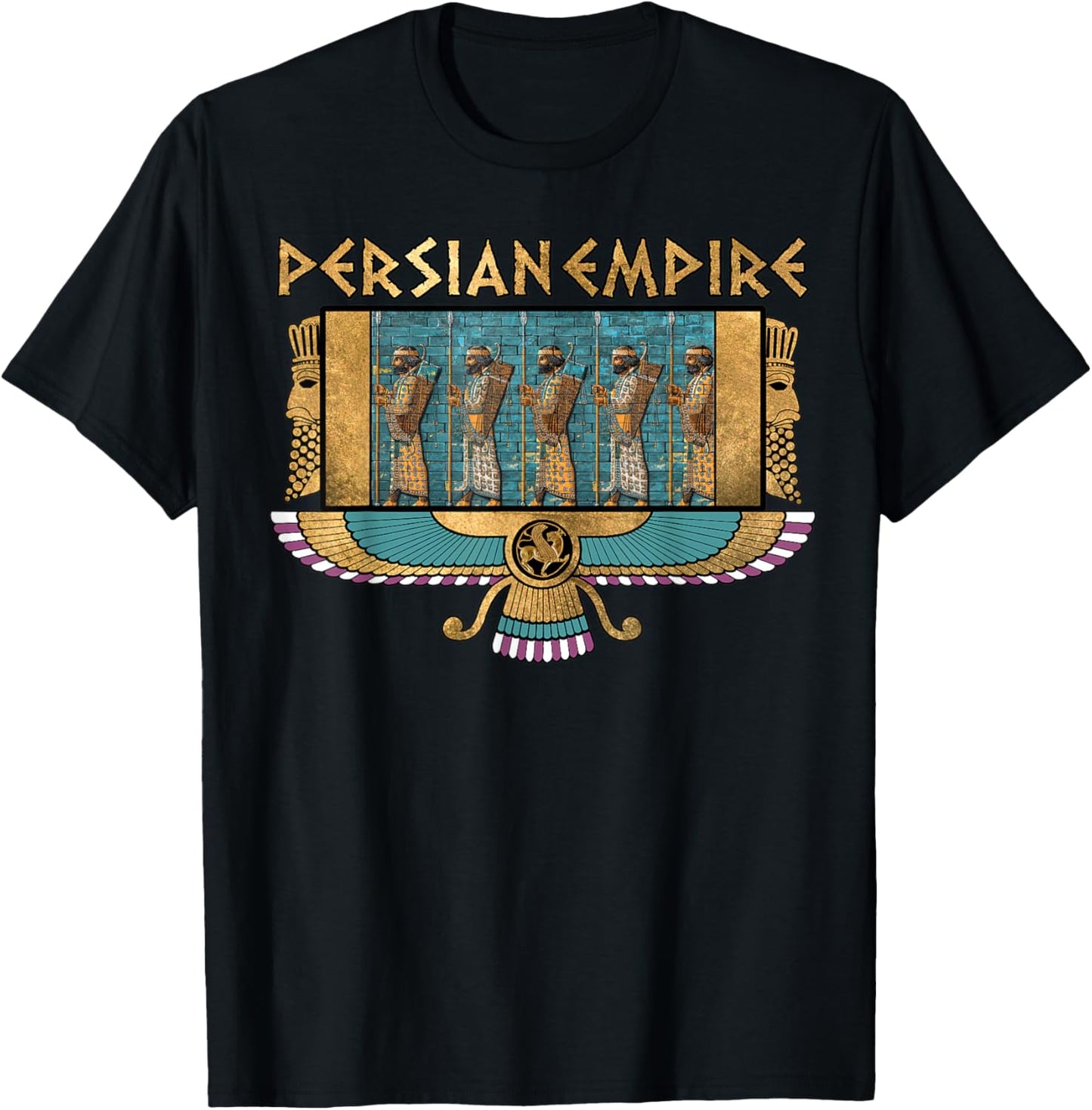 Persian Empire Ancient Persia Immortals King of Kings T-Shirt - T-Shirt | Black